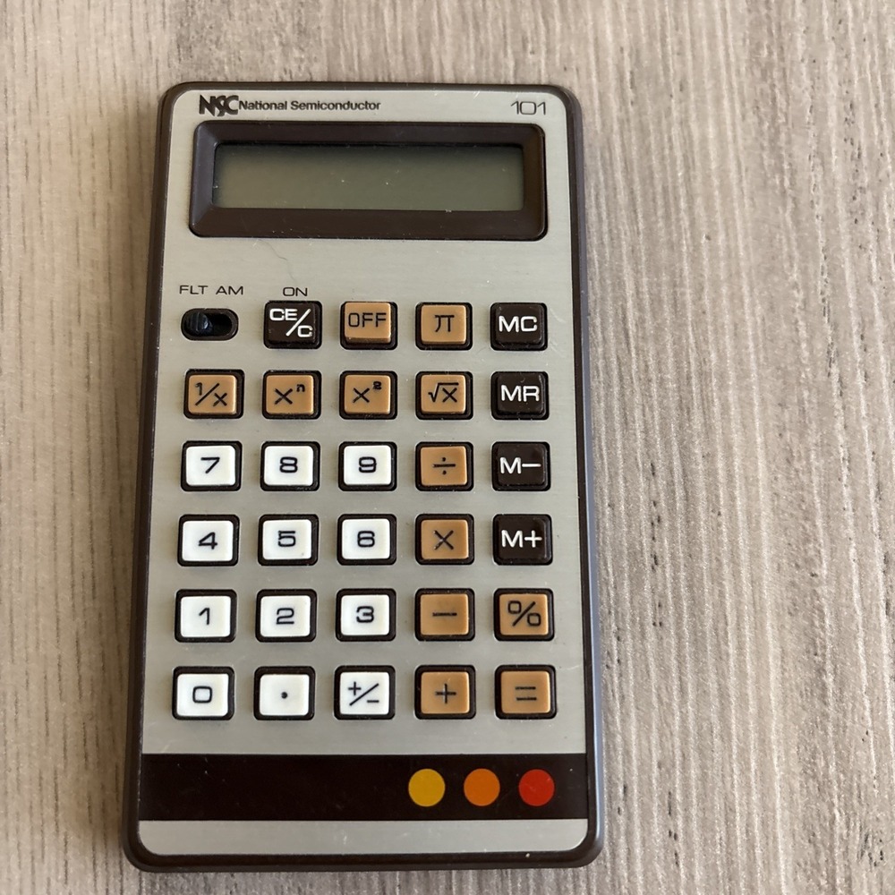Vintage National Semiconductor Calculator Model 101 Works!